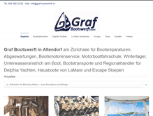 Tablet Screenshot of graf-bootswerft.ch